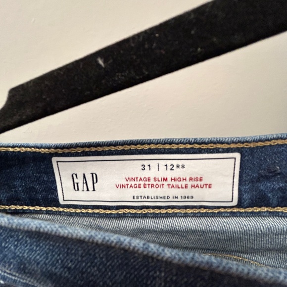GAP Vintage Slim High Rise jeans 31 - Picture 6 of 6